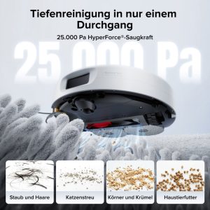 جاروبرقی رباتیک روبوراک مدل Roborock Qrevo 2 Pro ( گلوبال اروپا و پک اصلی شرکتی )